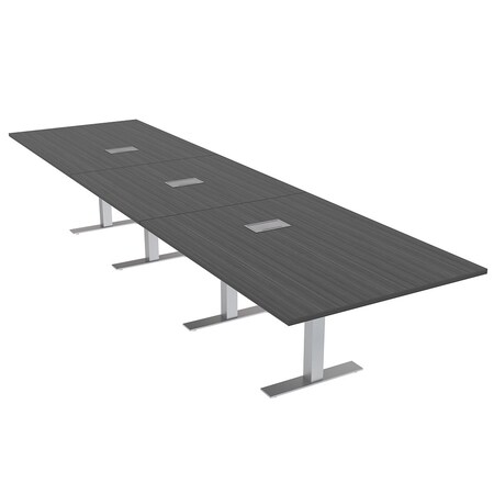 Skutchi Designs 45 in W, 165.75 in L, 29 in H, Engineered Wood Top, Grey HAR-REC-48x168-T-ELEC-ASIANNIGHT